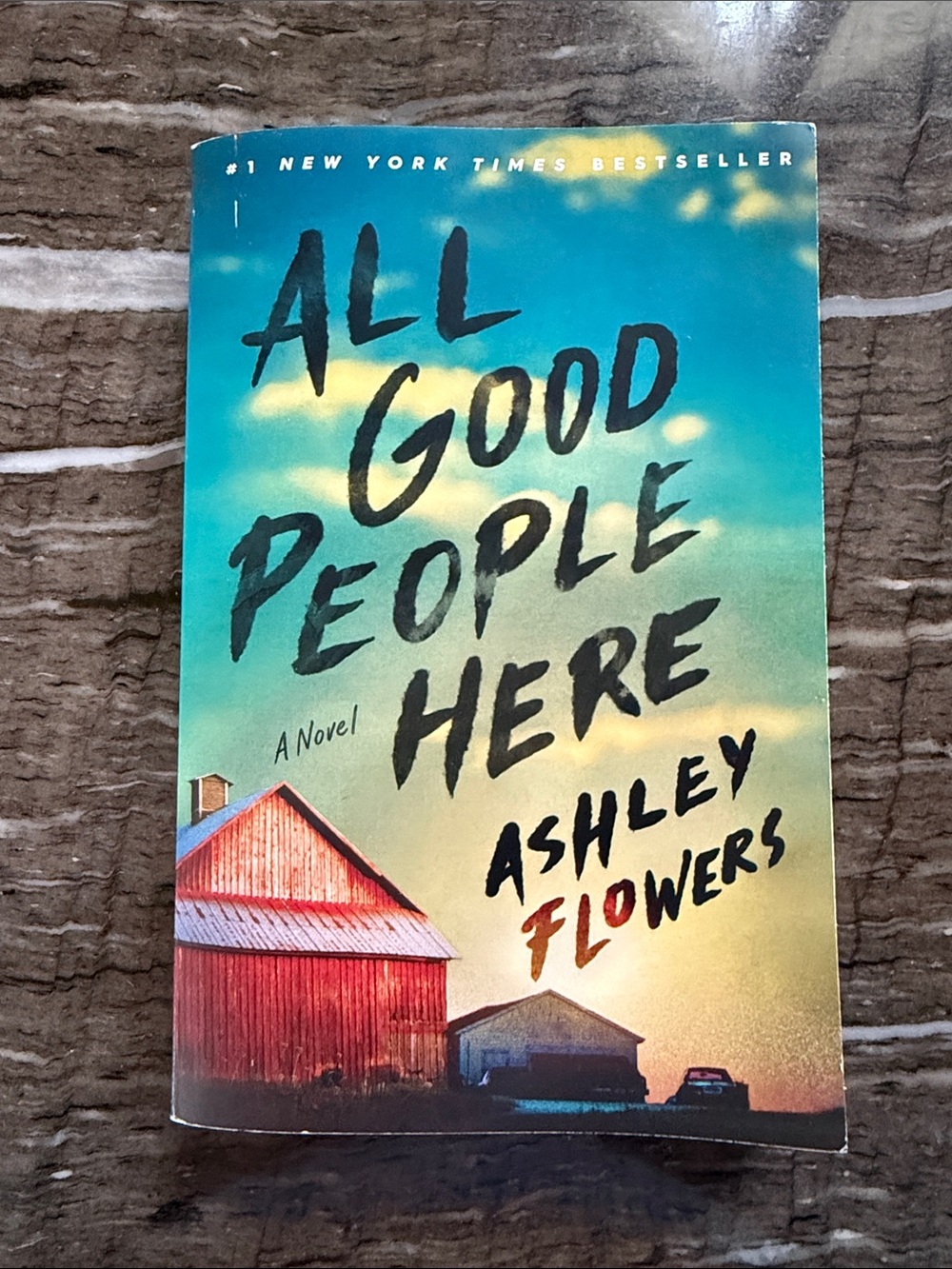 All Good People Here by Ashley Flowers - Paperback Book (Blue/Yellow/Red Cover)